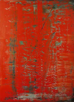Richter Abstraktes Bild Rot1 モダン Oil Paintings